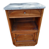 Retro bedside table with marble