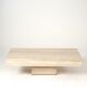 Vintage Italian coffee table in travertine, 1980s