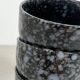 Black and gray ceramic mugs