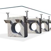 Huge brutalist concrete conference or dining table, 1970s
