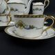 Bernardaud Limoges porcelain tea set with Cornucopia decoration