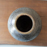 Glazed terracotta vase