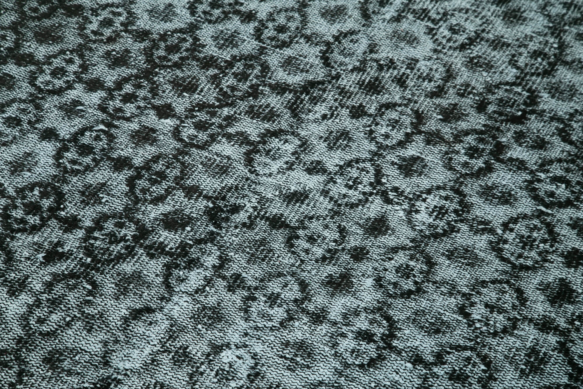 Handwoven overdyed turkish 1970s 138 cm x 233 cm black carpet