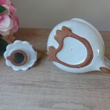 Théière en forme de Poule en Grès fabriquée au Japon Vintage