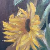 Still life painting with sunflowers 20th century