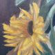 Still life painting with sunflowers 20th century