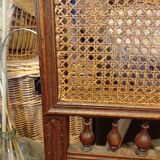 Set of 3 antique canned chairs