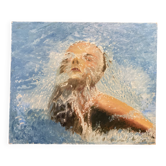 Janet sortant de l'eau, huile sur toile, 1987
