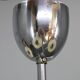 Art Deco chrome chandelier with cream opaline shades, Czechoslovakia, 1940s