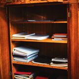 Antiker Gründerzeit-Schrank mit Wurzelfurnier – ca. 150 Jahre alt