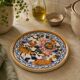 Gien Earthenware Trivet, Peony
