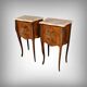 Pair of bedside tables in rosewood marquetry, Louis XV style – 2nd half of the 20th century