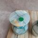 Set of 4 vintage onyx stemmed glasses