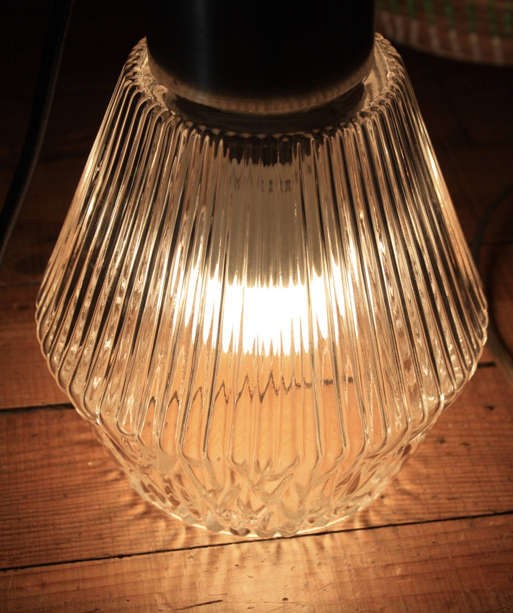 Glass & chrome suspension