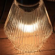 Glass & chrome suspension