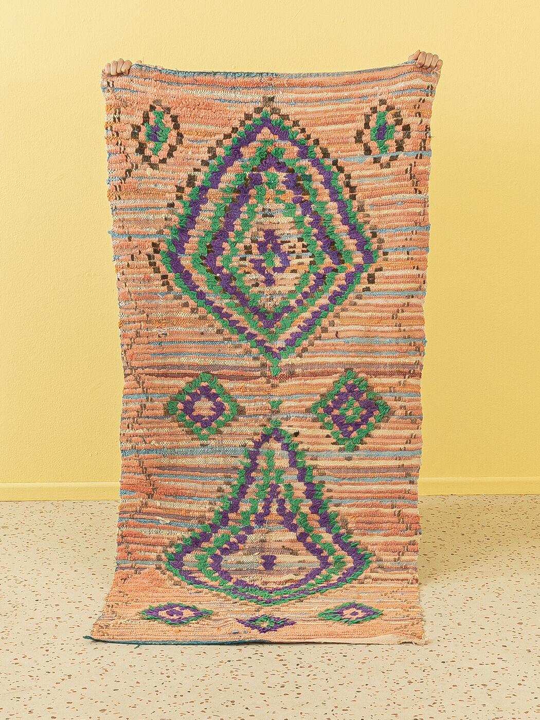 Boujad vintage, tapis berbère, 82 x 185