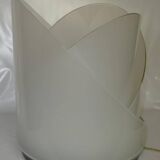 Large vintage white glass lamp model LT300 by Carlo Nason for Mazzega.