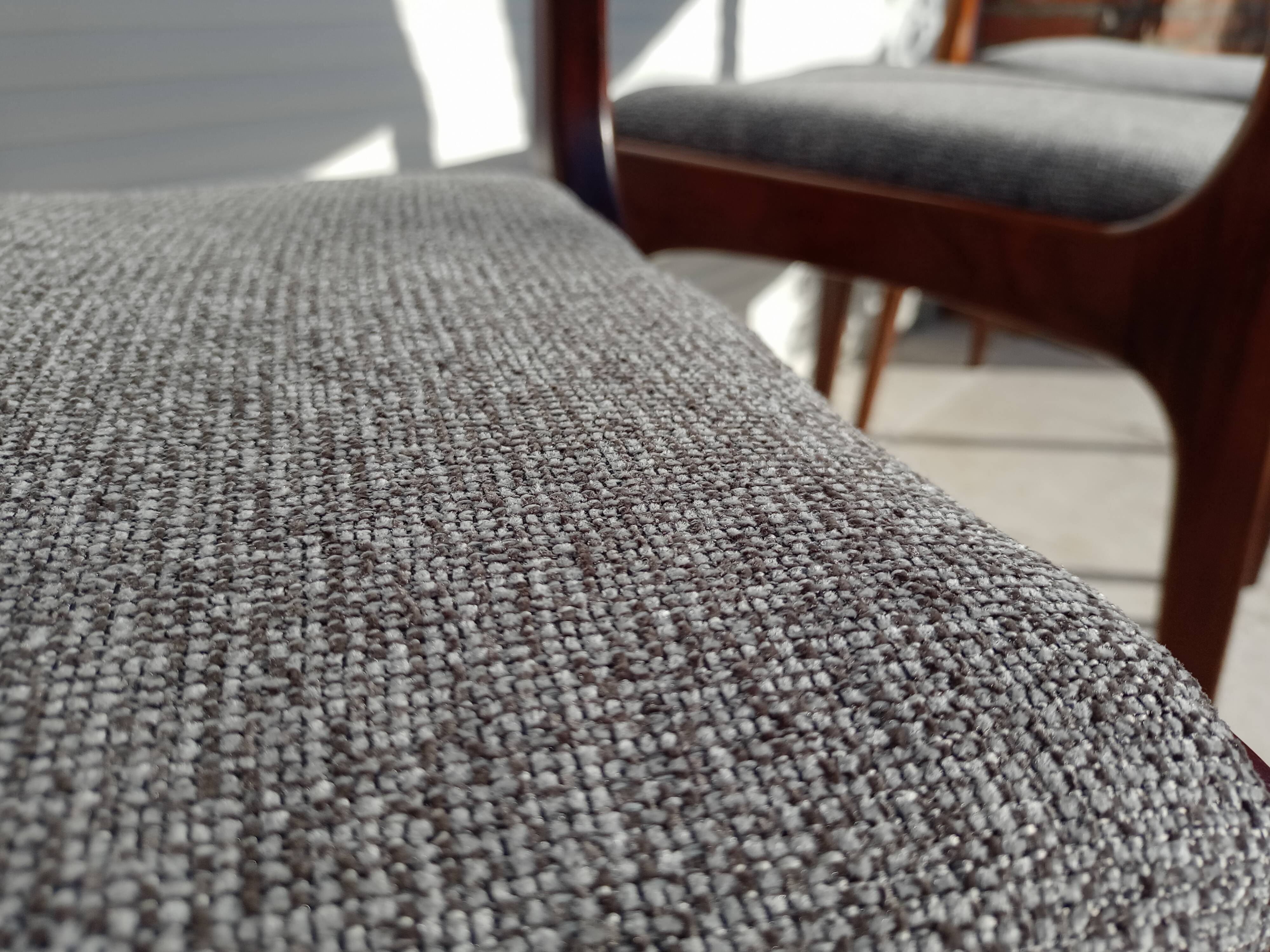 Scandinavian design chairs in rosewood
