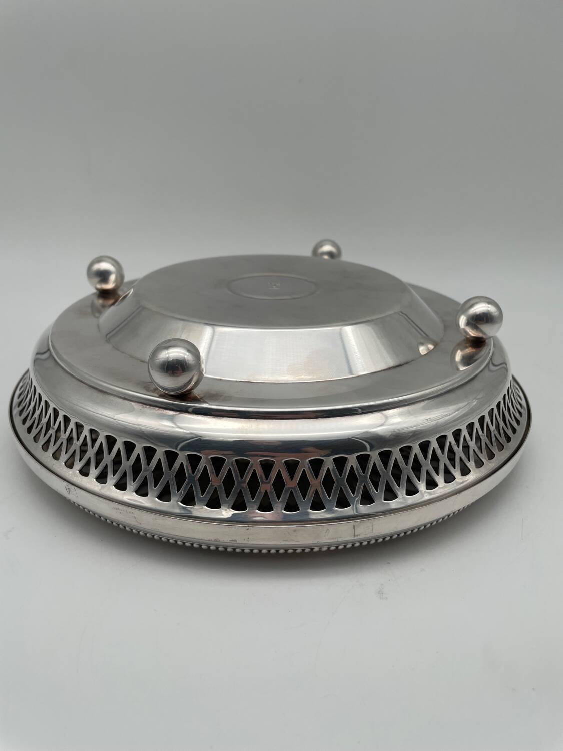 Chauffe plat Christofle model Gallia en métal argenté