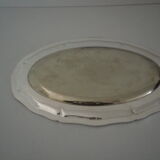 Monogrammed, oval-shaped dish - Chinon fillets collection - Christophle