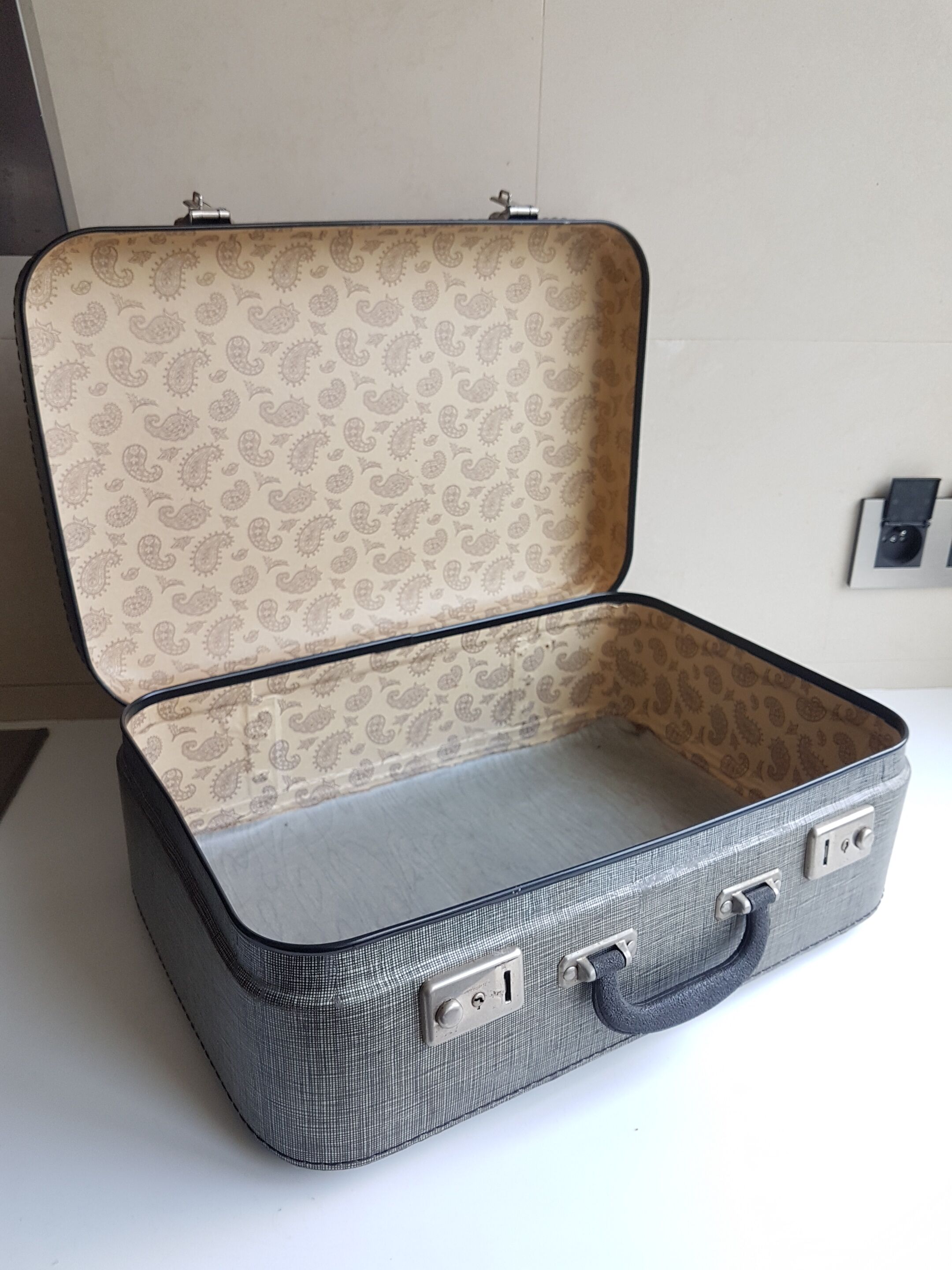 Vintage "cardboard" suitcase