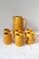 Orangeade service for 6 in Portuguese earthenware Kerangol "Pineapple"