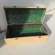 Beautiful trunk, curved chest, old, jute and wood