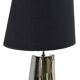 Large vintage silver and black ceramic lamp 120cm