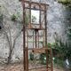 Old wooden entrance coat rack
