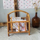 Porte revues en rotin