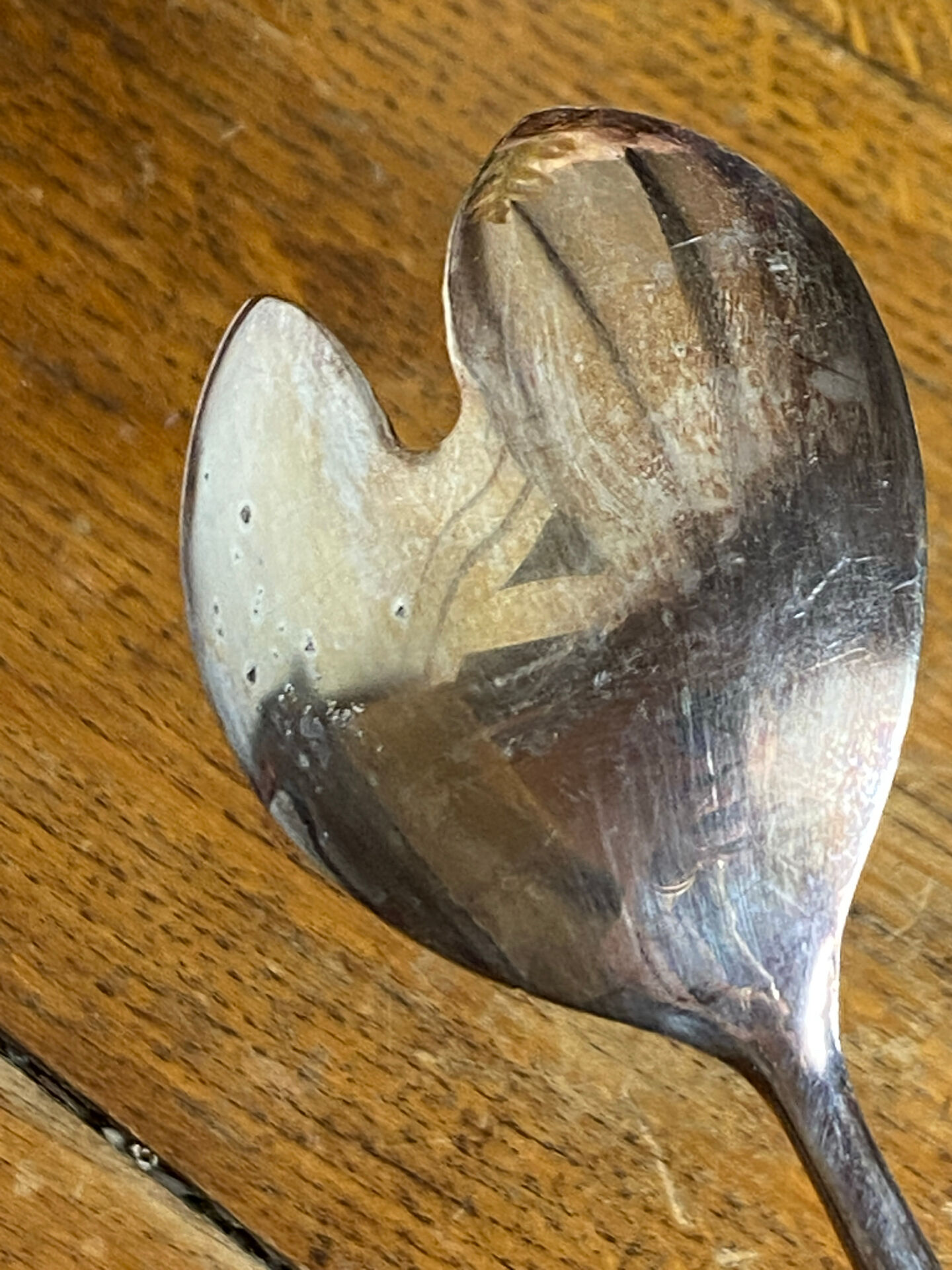 Bamboo-style serving cutlery in silver-plated metal