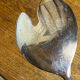 Bamboo-style serving cutlery in silver-plated metal