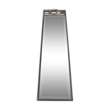 Mirror art deco 1930 in iron in beveled glass 125c32cm