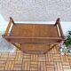 Vintage rattan shelf and canning