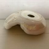 Iridescent white hand ring sizer pocket
