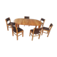 Table regain and six chairs