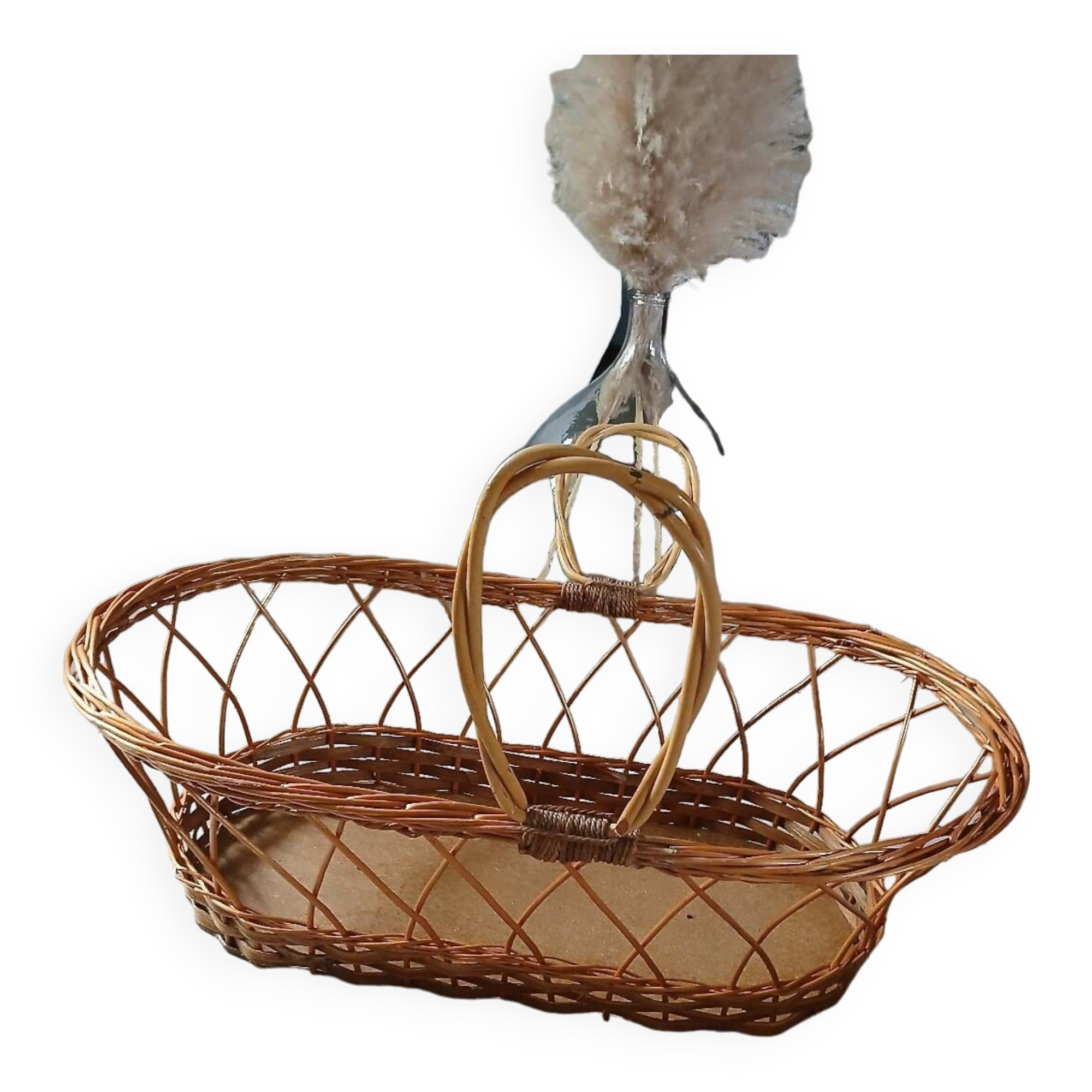 Antique wicker basket