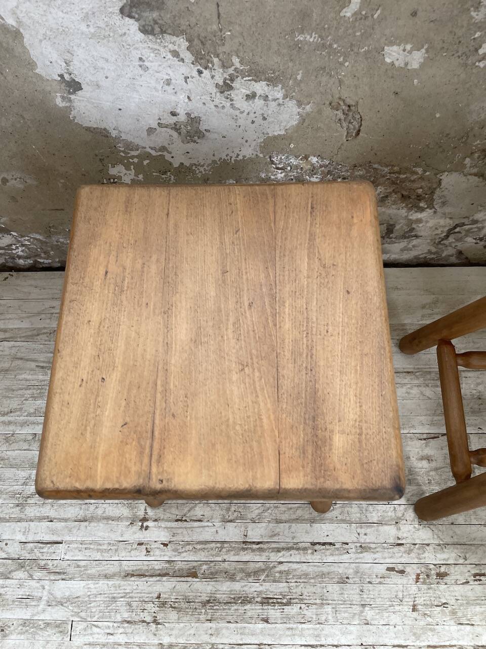 Pair of beech stools