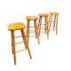 4 pine bar stools circa 1980