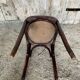 Antique bistrot chair wood curved back vintage