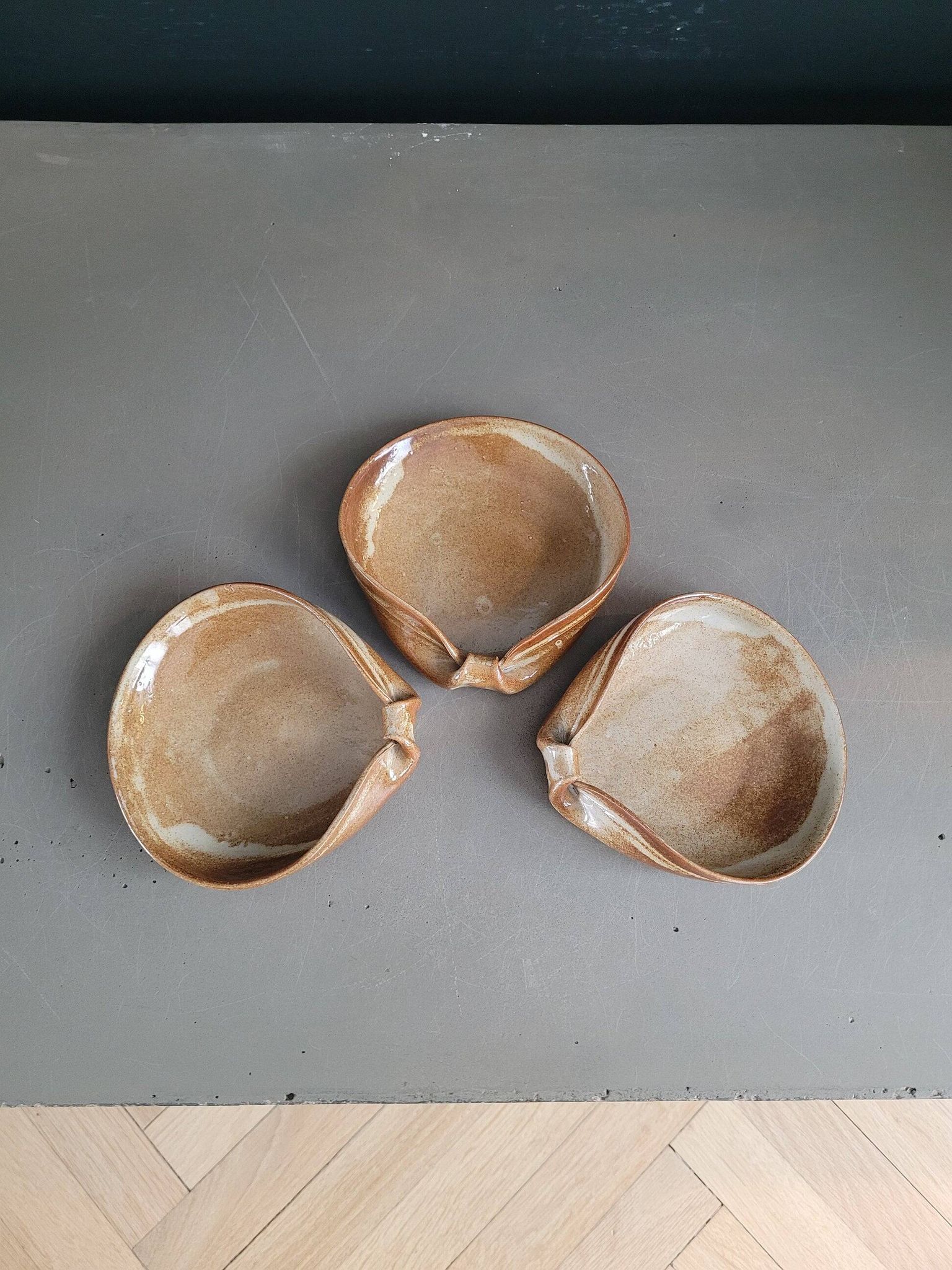 Set of three ceramic bowls