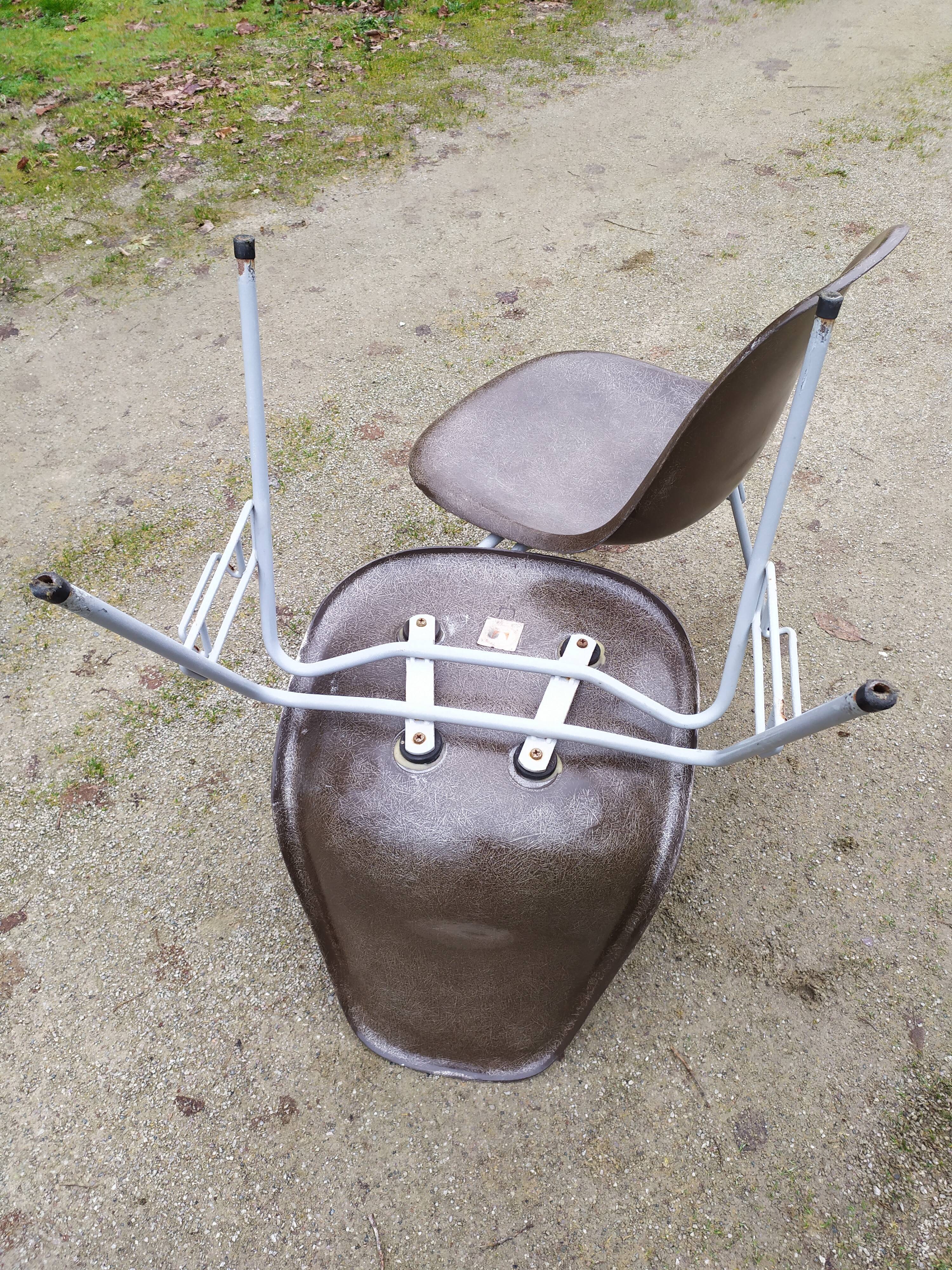 Charles and Ray Eames DSS chairs, Herman Miller, 50s-60s