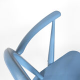 Fauteuil Windsor bleue avec accoudoirs par L. Ercolani pour Ercol, 1960