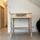Patinated wooden work table