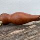 Scandinavian design corkscrew in teak wood and brass, 1960