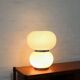 Murano pulegoso glass double shade table lamp Mazzega 1970s