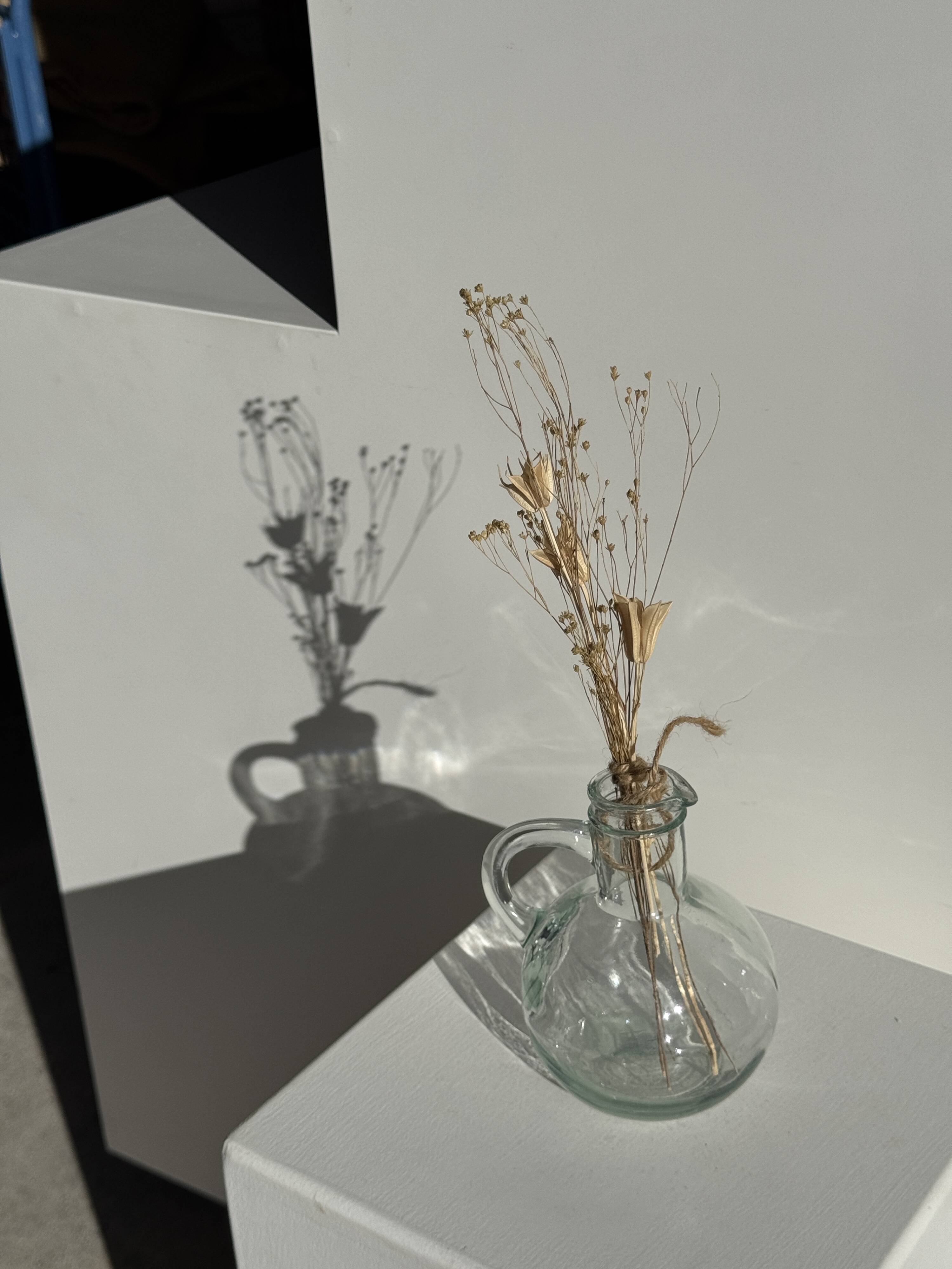 Mini round glass carafe D9 H14.5