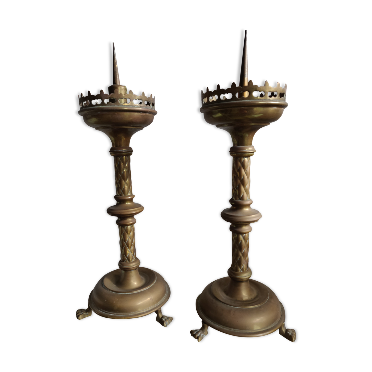 Church candlestick pair
