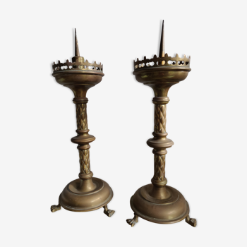 Church candlestick pair