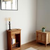 Wooden curtain cabinet